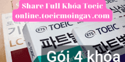 Combo 4 Khóa Học Toeic online.toeicmoingay.com