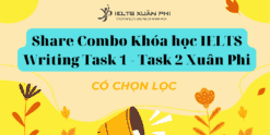 Share Combo Khóa học IELTS Writing Task 1 - Task 2 Xuân Phi