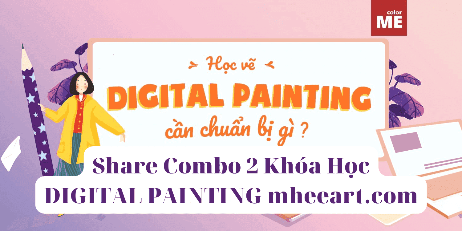 Combo 2 Khóa Học DIGITAL PAINTING mheeart.com