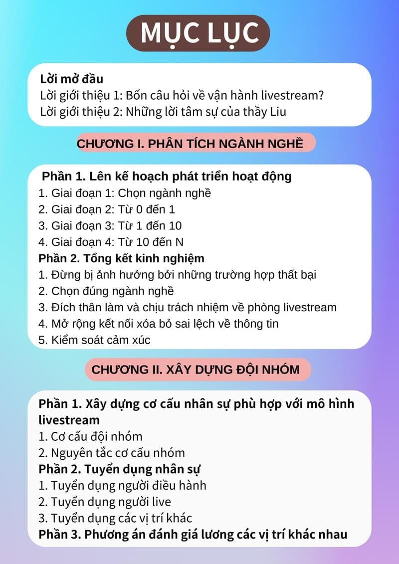 Sách Hướng Dẫn Toàn Diện Về Livestream Tiktok Cùng Thầy Liu