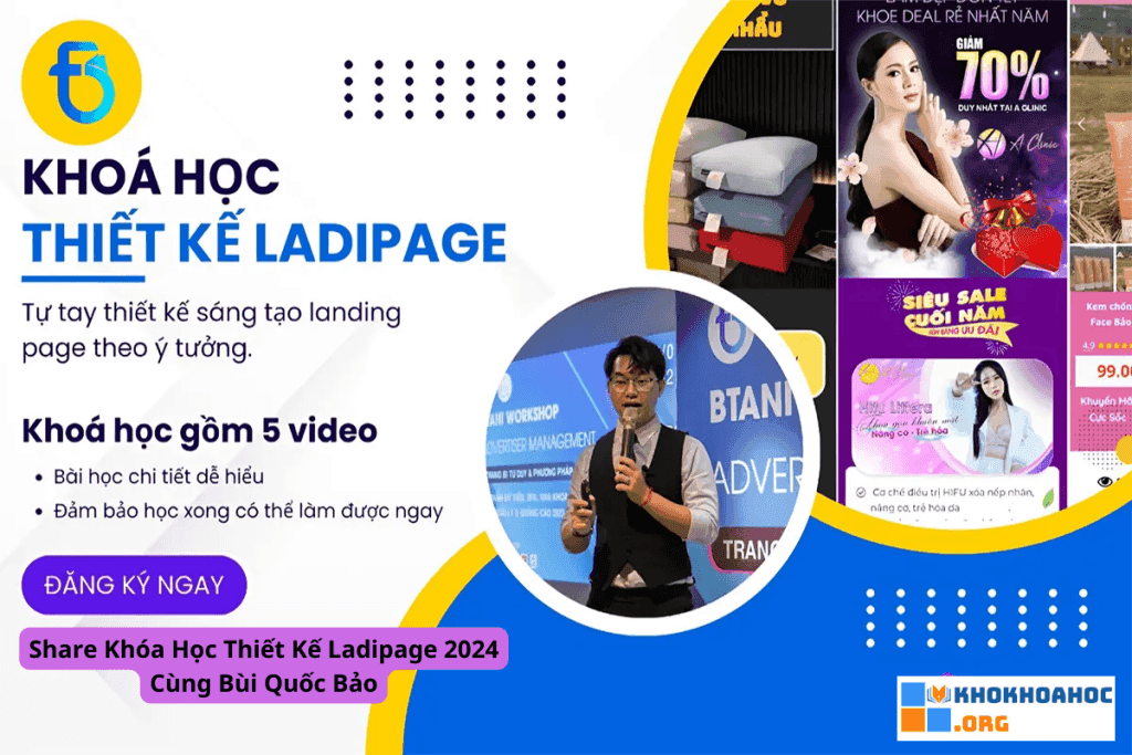 Khóa Học Thiết Kế Ladipage 2024 Cùng Bùi Quốc Bảo