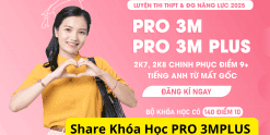 Share Khóa HọcPRO 3MPLUS Cô Mai Phương Free Mới Nhất