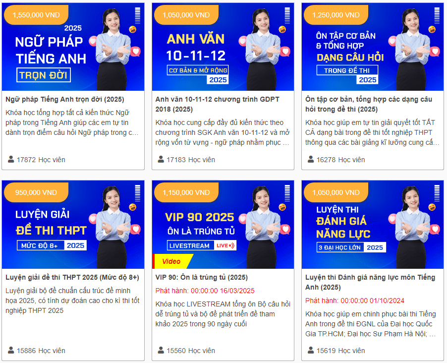 khóa học tiếng anh cô mai phương drive