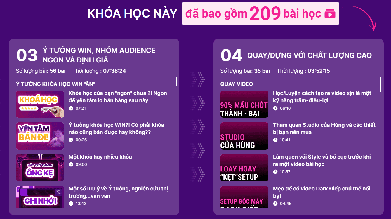 Khóa học dạy bán khóa học