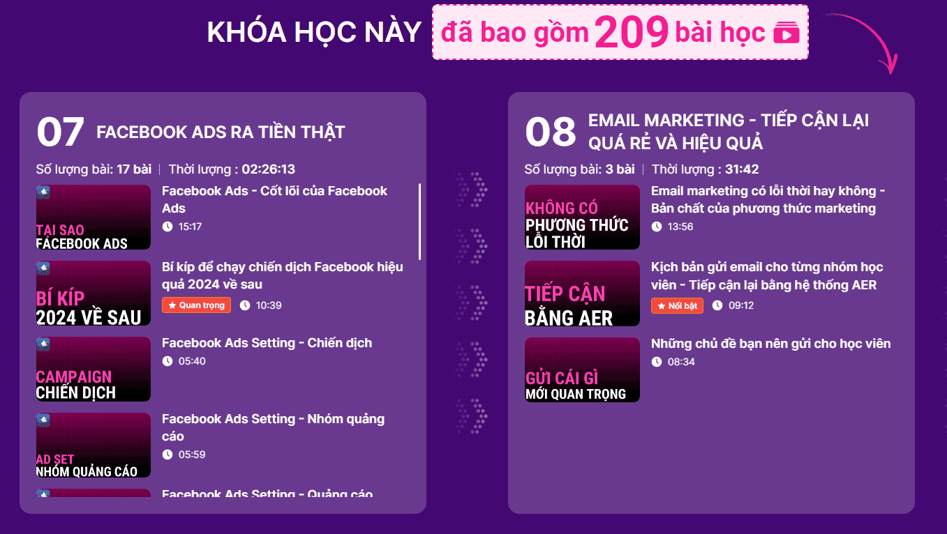 Khóa học dạy bán khóa học